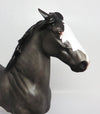 DOMINO~OOAK DAPPLE GREY PAINT TROTTING DRAFTER MODEL HORSE 4/19