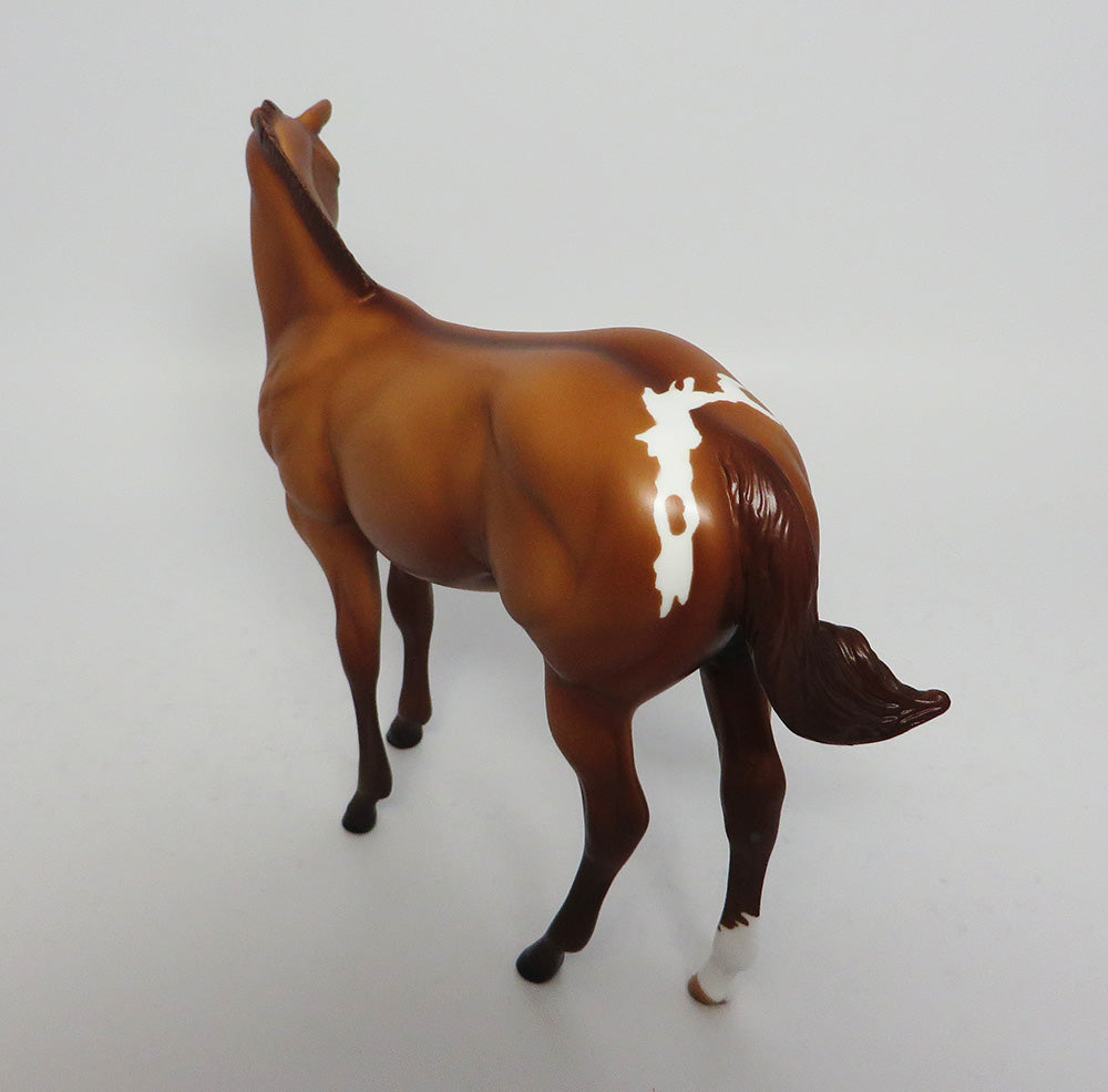 RUSTY NAIL-OOAK RED DUN APPALOOSA WEANLING MODEL HORSE 4/20