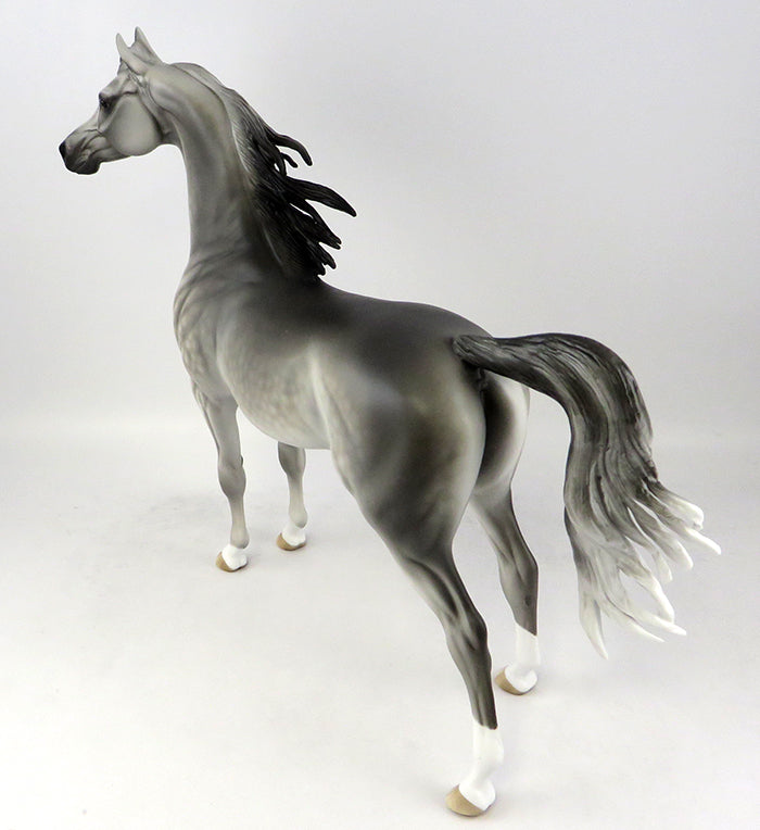 JOHANN-OOAK DAPPLE GREY ARABIAN MODEL HORSE BY SHERYL LEISURE 11/22/16
