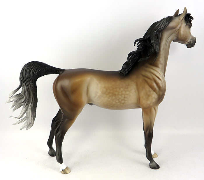 WOLFGANG-OOAK DAPPLE BAY ARABIAN BY SHERYL LEISURE MODEL HORSE 11/22/16