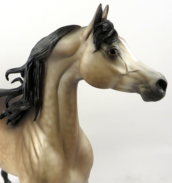 WOLFGANG-OOAK DAPPLE BAY ARABIAN BY SHERYL LEISURE MODEL HORSE 11/22/16