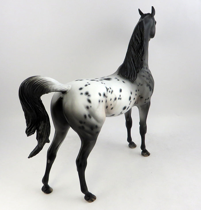 SPANGLADESH-OOAK LEOPARD APPALOOSA ARABIAN MODEL HORSE 11/22/16