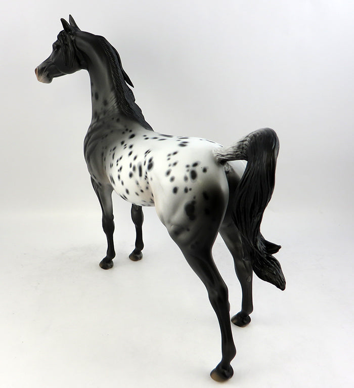 SPANGLADESH-OOAK LEOPARD APPALOOSA ARABIAN MODEL HORSE 11/22/16