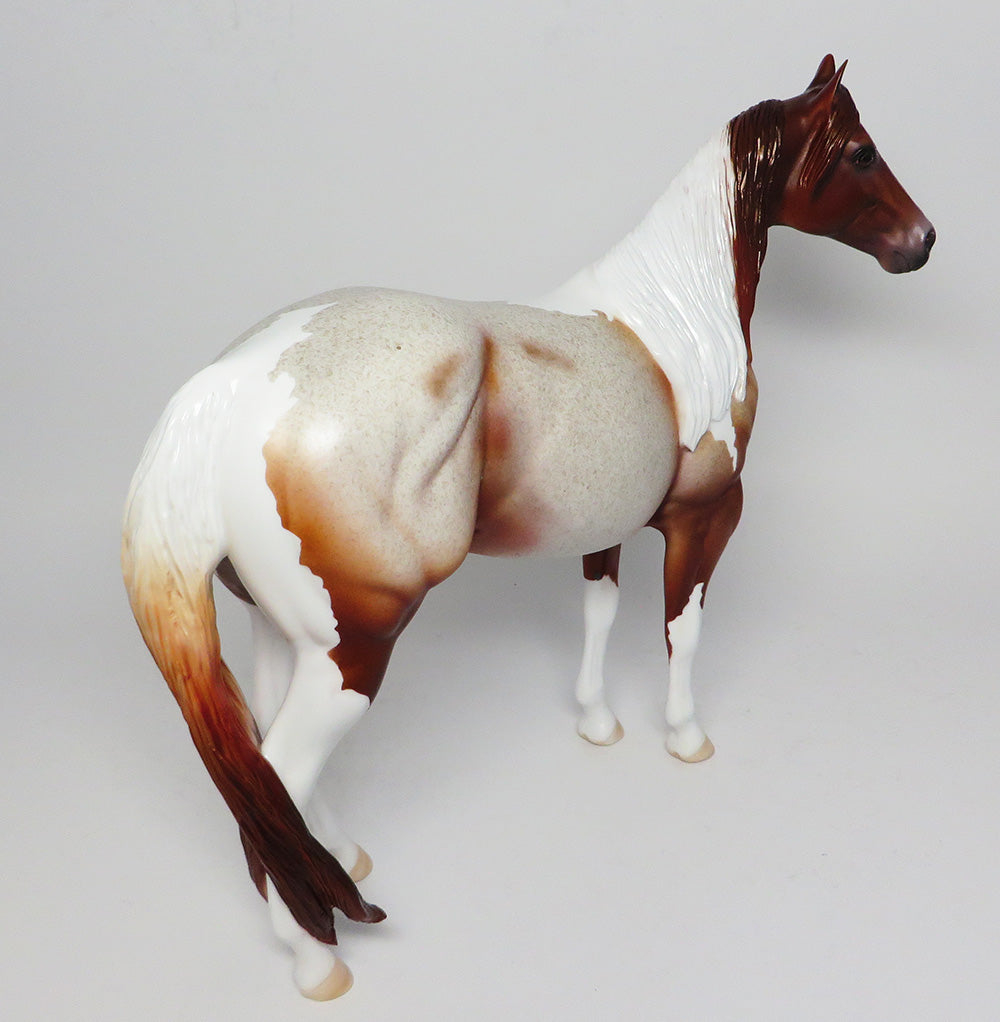 RONDO~OOAK RED ROAN PAINT ISH MODEL HORSE BY DAWN QUICK 4/20
