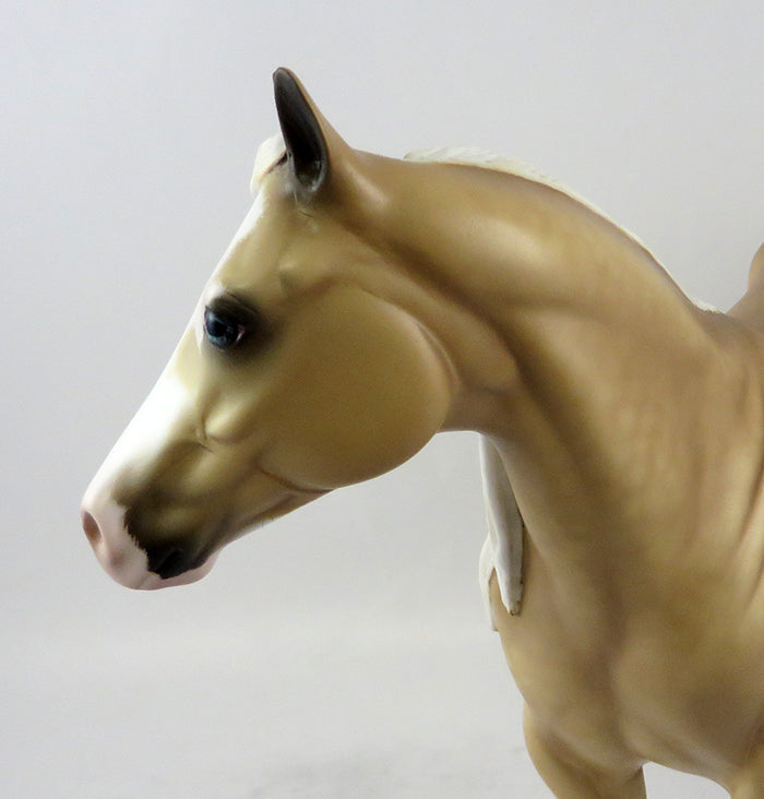 HONKY TONK-DAPPLE PALOMINO ISH MODEL HORSE BY SHERYL LEISURE 11/22/16