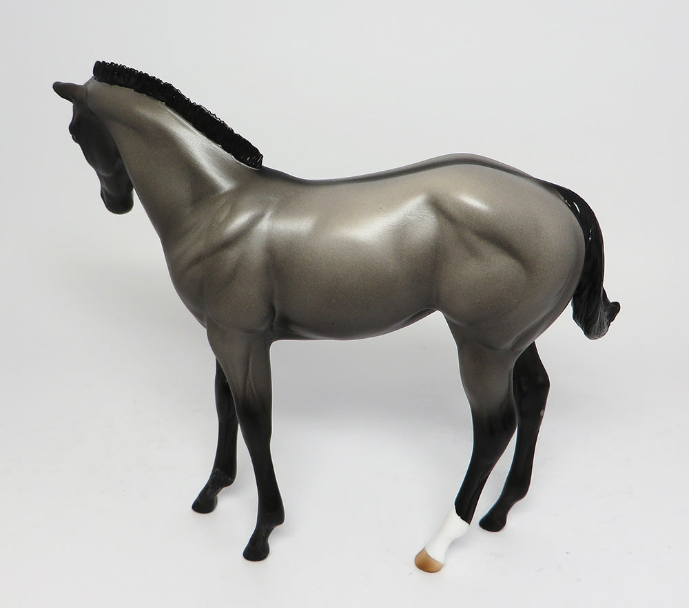 JET FOR FUN~OOAK GRULLA WEANLING MODEL HORSE 4/20