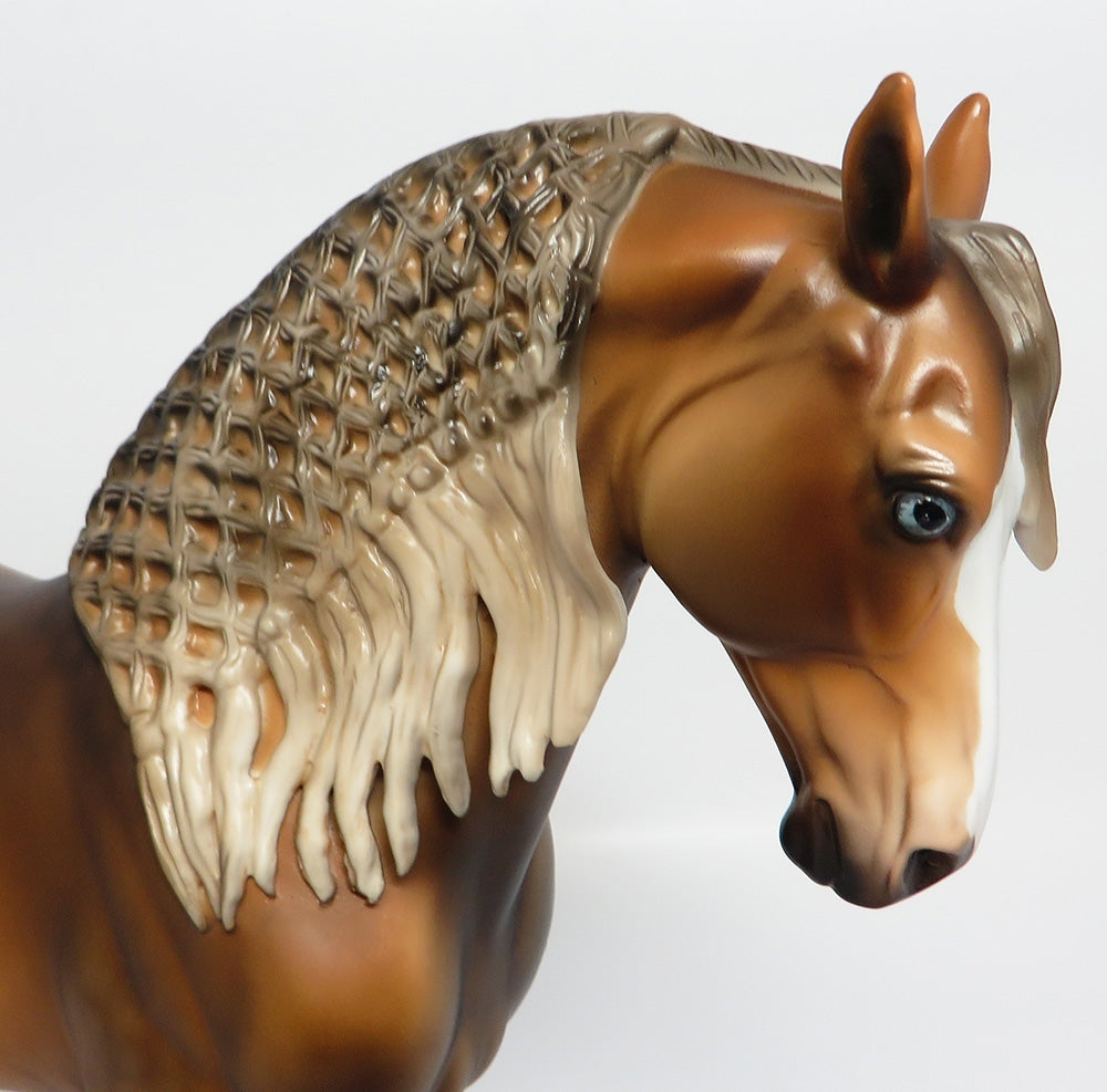 SCARECROW-OOAK SOOTY PALOMINO ANDALUSIAN MODEL HORSE 10/27/17