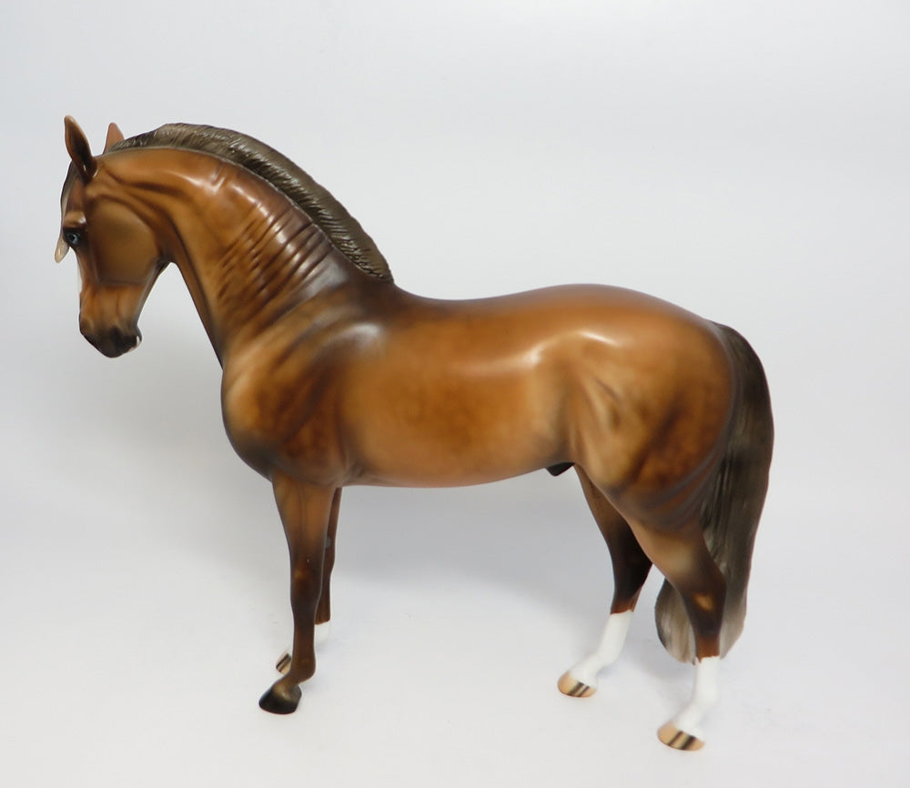 SCARECROW-OOAK SOOTY PALOMINO ANDALUSIAN MODEL HORSE 10/27/17