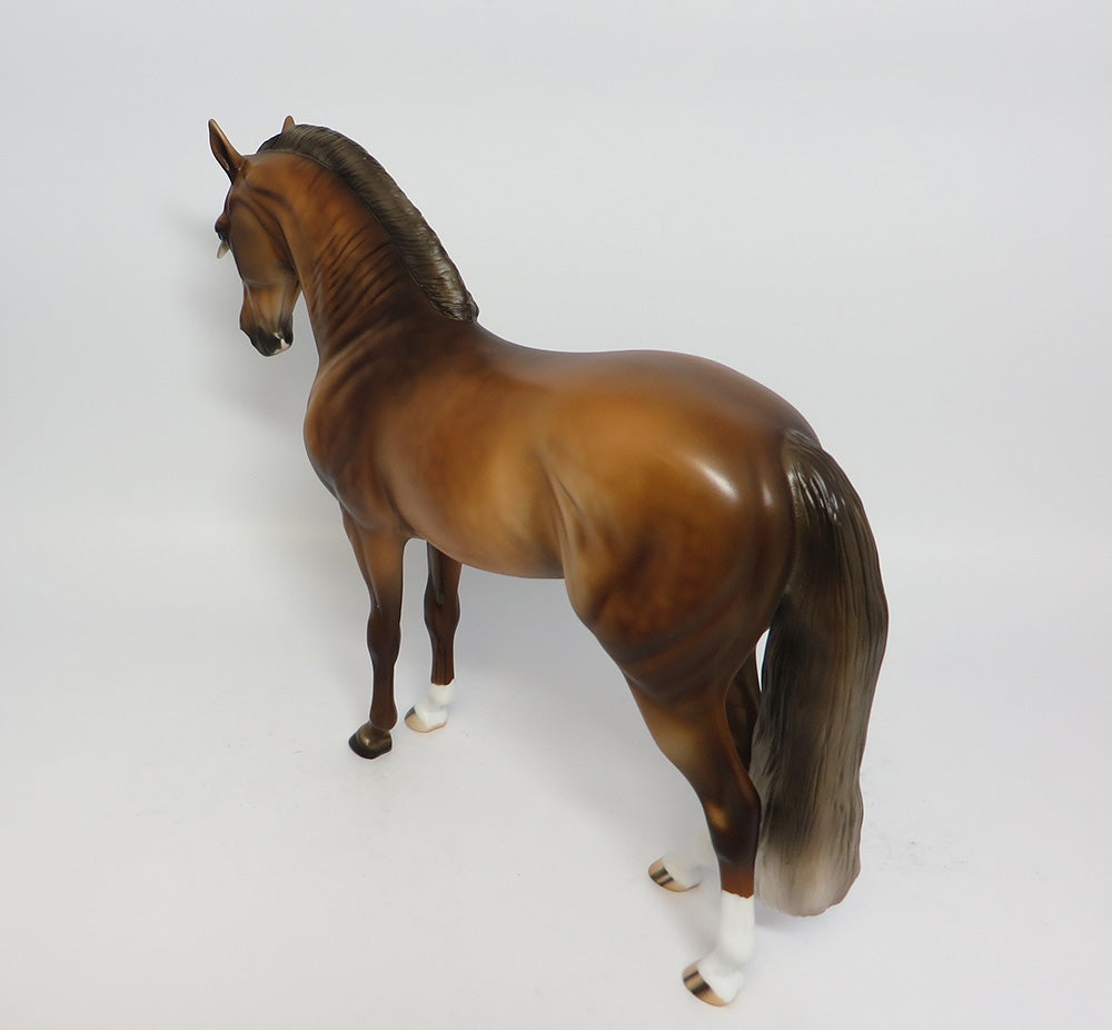 SCARECROW-OOAK SOOTY PALOMINO ANDALUSIAN MODEL HORSE 10/27/17