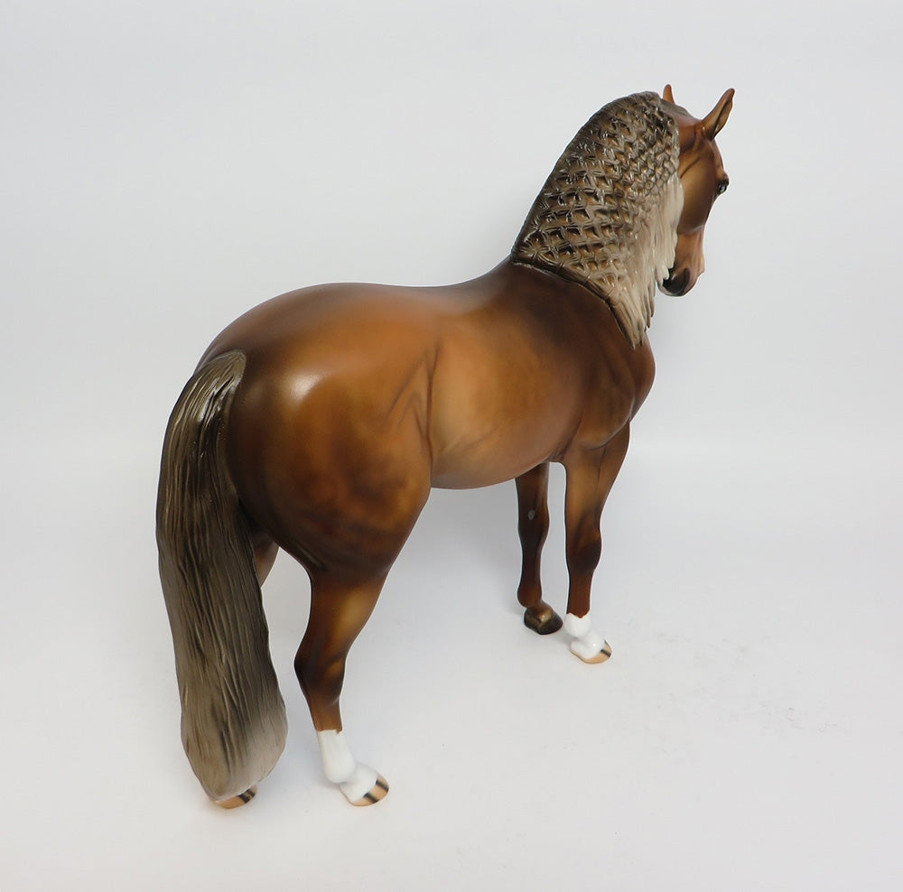 SCARECROW-OOAK SOOTY PALOMINO ANDALUSIAN MODEL HORSE 10/27/17