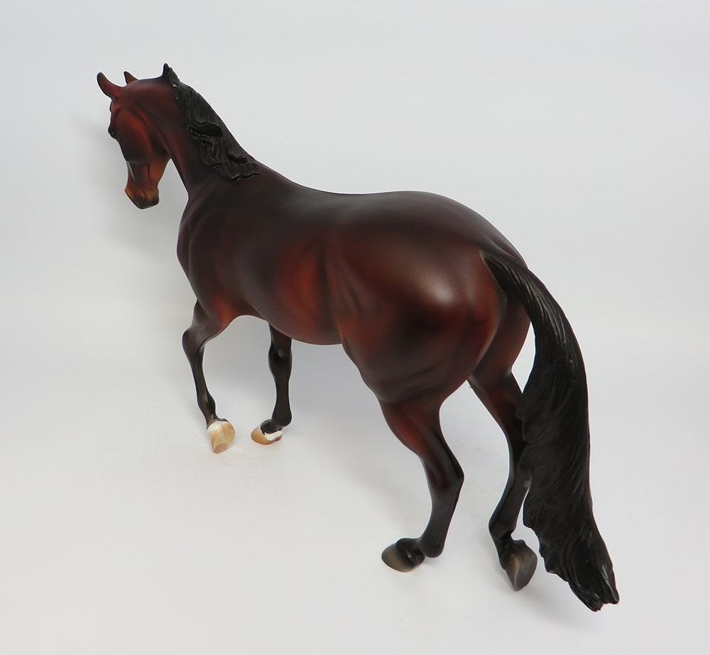 OMEN~OOAK DAPPLE BAY THOROUGHBRED MODEL HORSE 10/27/17