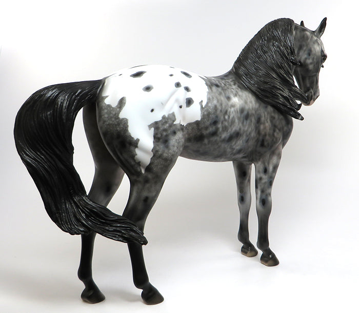 FUEGO-OOAK APPALOOSA ANDALUSIAN MODEL HORSE 6/10