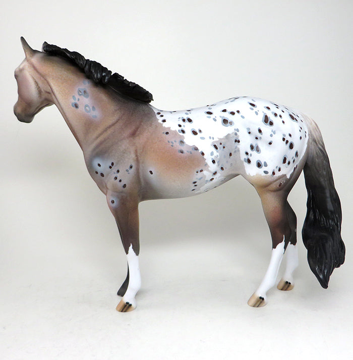 DRAMA QUEEN-OOAK BAY APPALOOSA ISH MODEL HORSE 4/15
