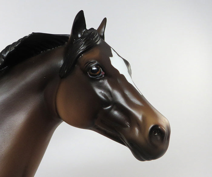 JACINTO - OOAK BAY APPALOOSA WITH BLANKET ISH MODEL HORSE