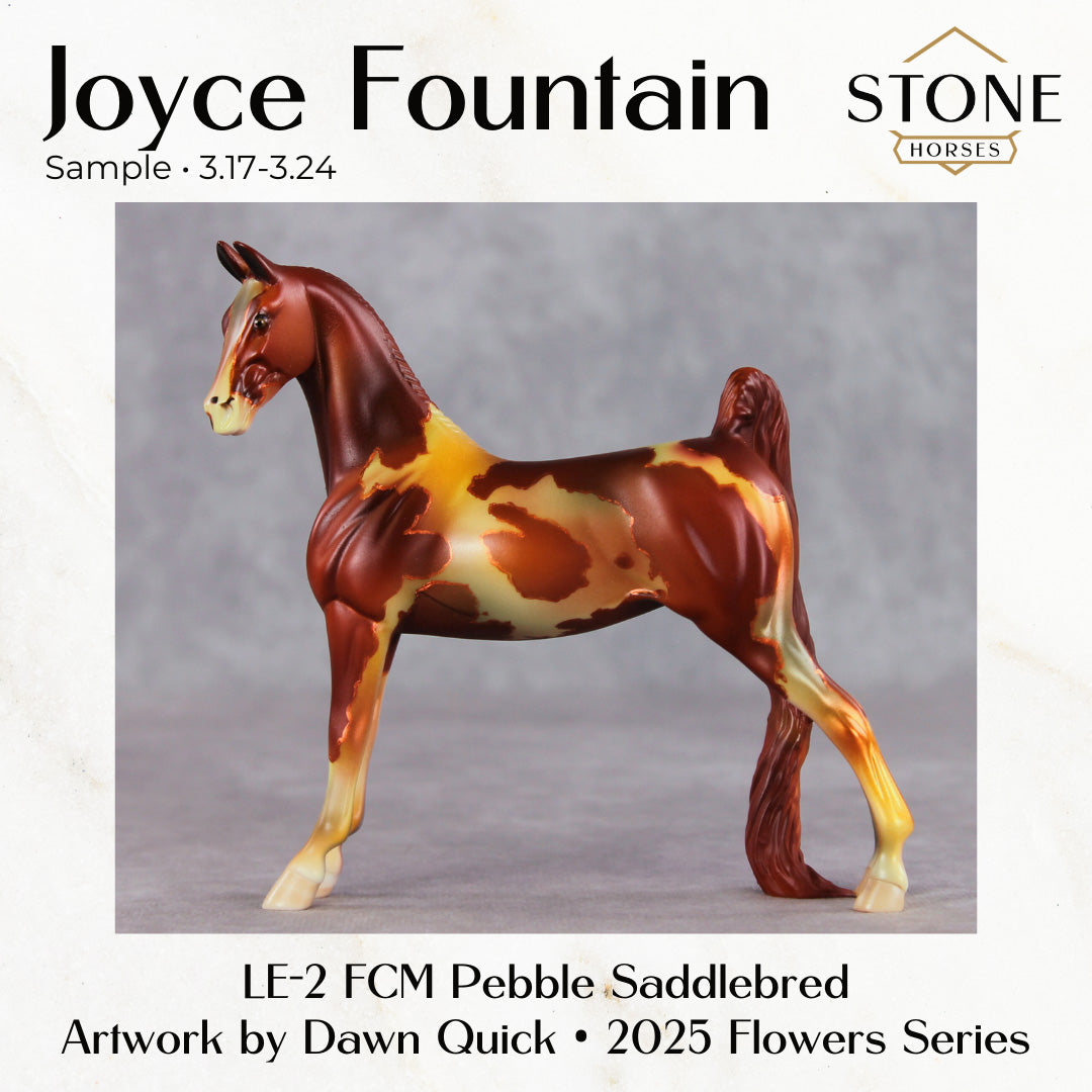 SAMPLE Joyce Fountain LE-2 FCM Pebble Saddlebred by Dawn Quick SS0326