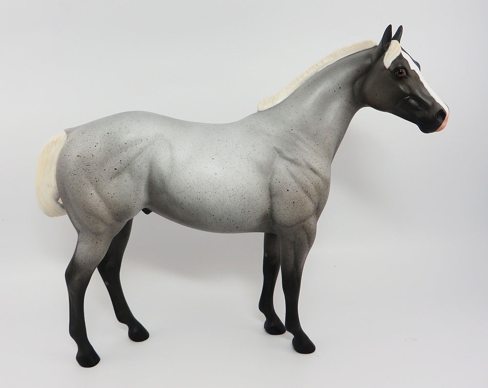 JUNO~OOAK FLEABIT GREY ROACH MANE ISH MODEL HORSE 3/28