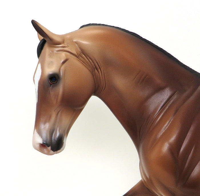 DUST DEVIL - OOAK BUCKSKIN TENNESSEE WALKER by Caroline Boydston - K1 FRONT WHITE SOCKS - 10/13