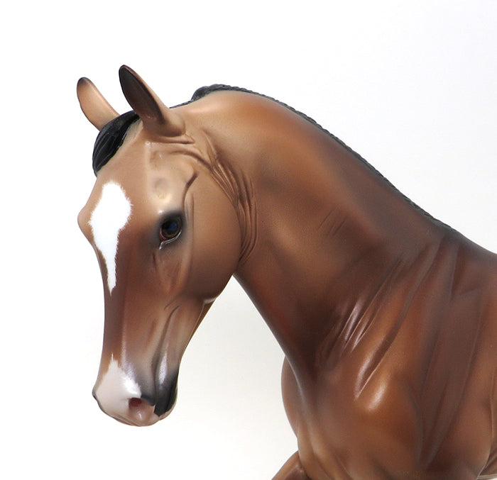 DUST DEVIL - OOAK BUCKSKIN TENNESSEE WALKER by Caroline Boydston - K1 FRONT WHITE SOCKS - 10/13