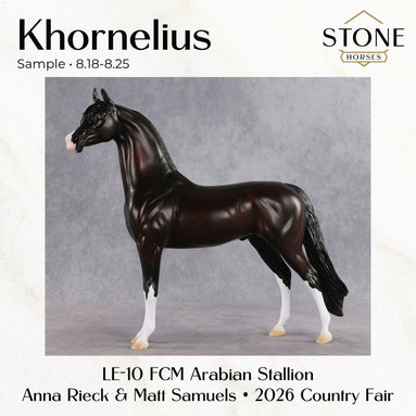 SAMPLE Khornelius LE-10 FCM Arabian Stallion by Anna Rieck & Matt Samuels SS0826