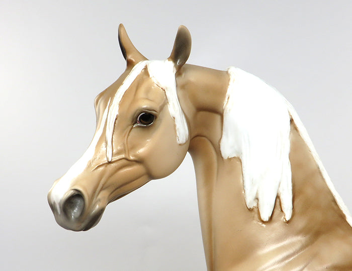 KING OF PERSIA-LE-3 DAPPLE PALOMINO ARABIAN MODEL HORSE EQ 2016 7/28