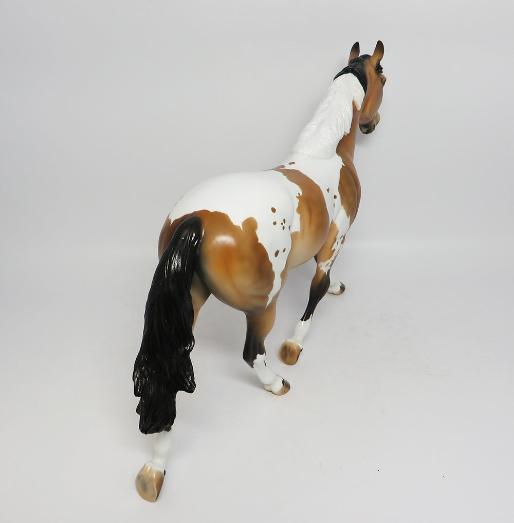 LASKA-OOAK CUSTOM BUCKSKIN TABIANO PALOUSE MODEL HORSE WHS 2017