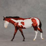 Left on Red OOAK FCM Pebble Mule  by Dawn Quick VV26