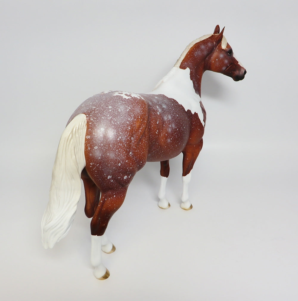 LEOPOLD~LE-2 CHESTNUT PINTALOOSA ISH MODEL HORSE QHC 2017