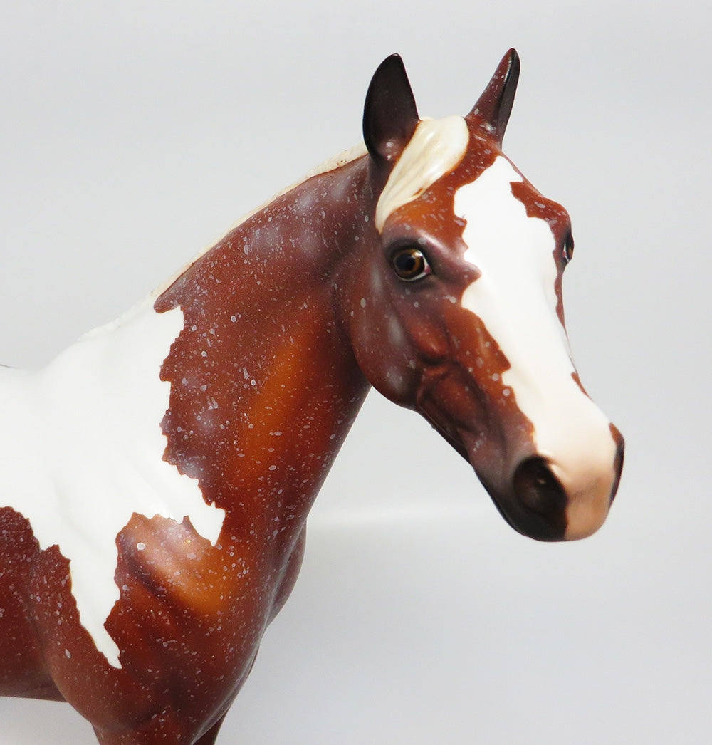 LEOPOLD~LE-2 CHESTNUT PINTALOOSA ISH MODEL HORSE QHC 2017