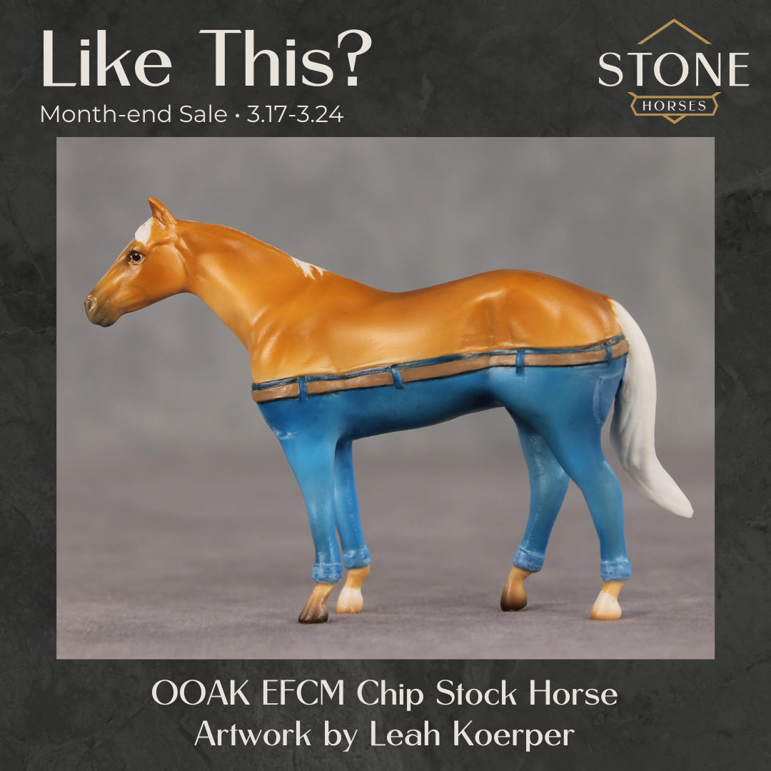 Like This? OOAK EFCM Chip Stock Horse by Leah Koerper SS0326