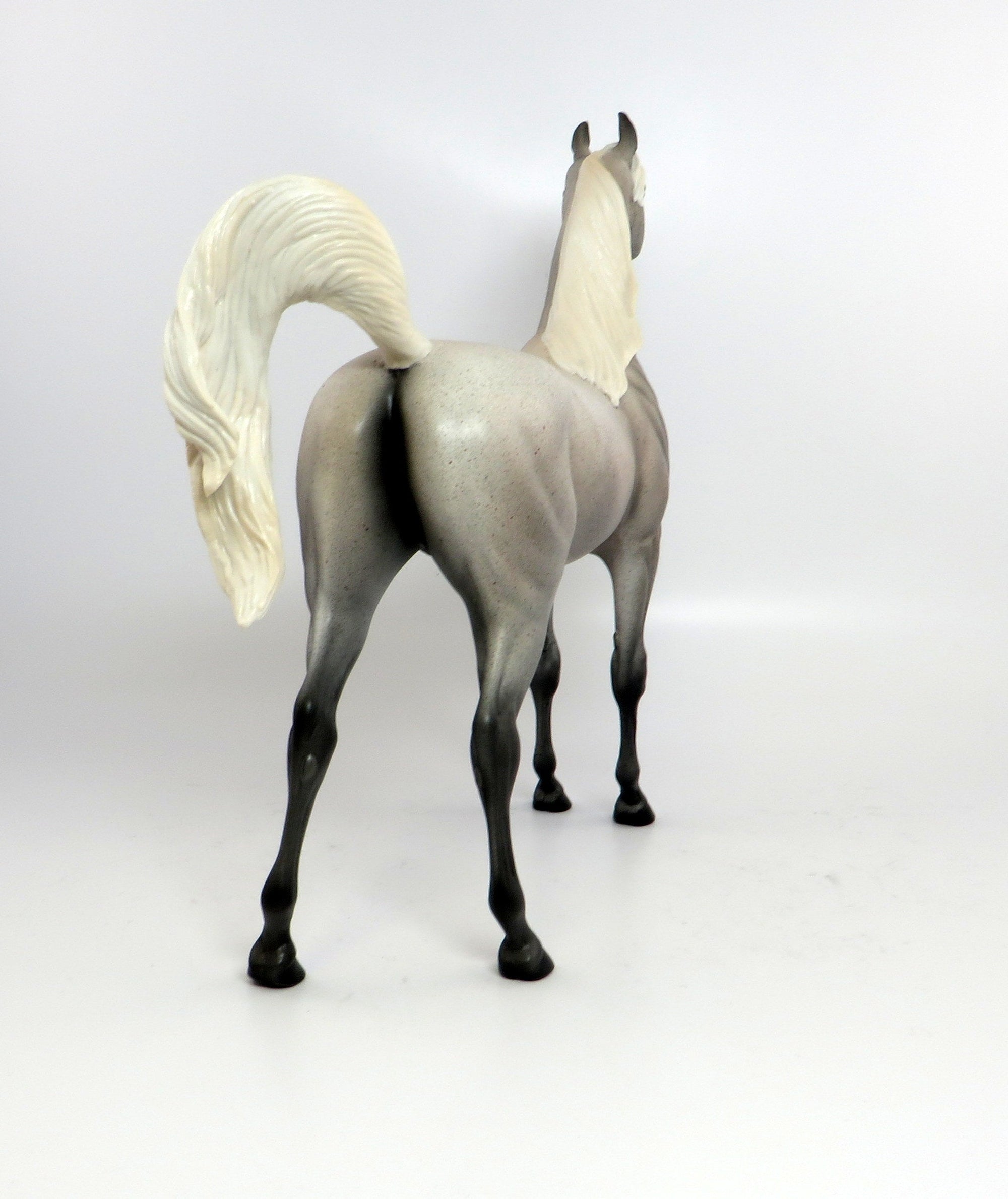 LIL&#39; BIT O HEAVEN-OOAK FLEABIT GREY ARABIAN MODEL HORSE 2/20
