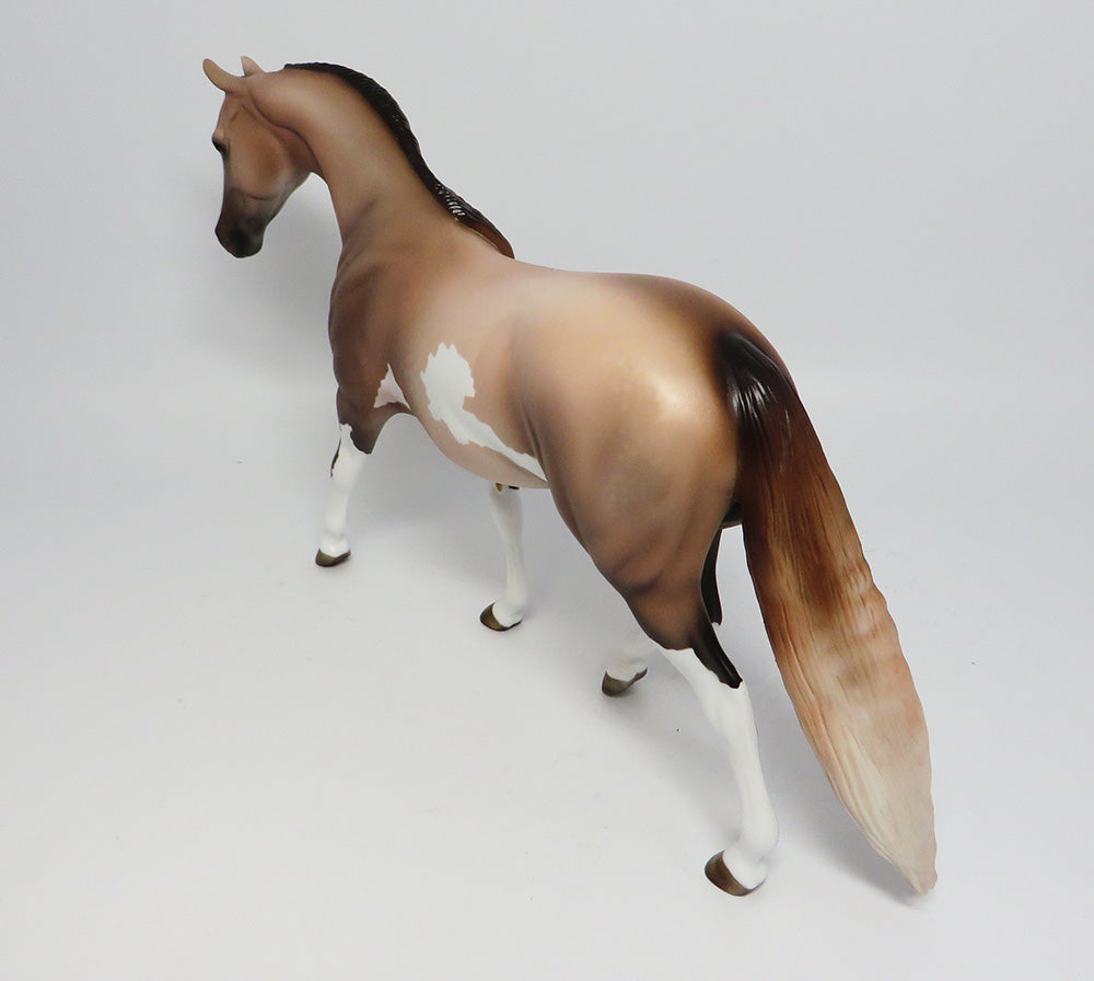 LINCOLN-OOAK DAPPLE CHESTNUT PINTO PONY EQ2017