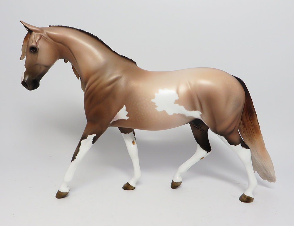 LINCOLN-OOAK DAPPLE CHESTNUT PINTO PONY EQ2017