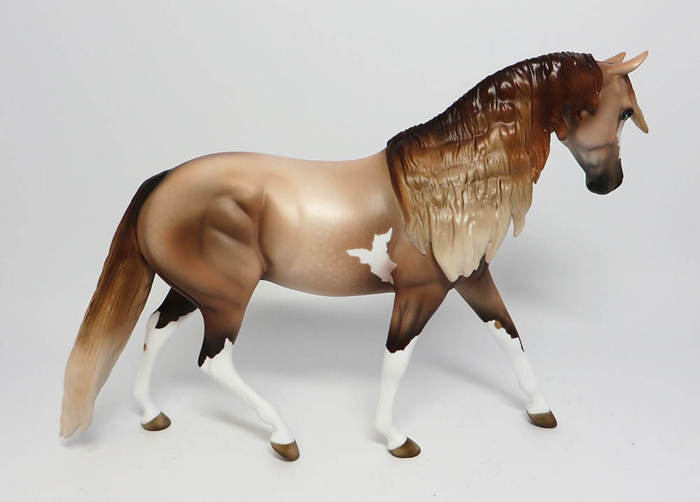 LINCOLN-OOAK DAPPLE CHESTNUT PINTO PONY EQ2017