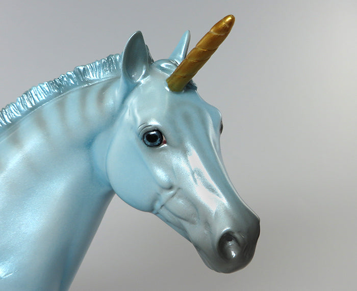 LIOCORNO-OOAK BLUE ZEBRIOD ISH MODEL HORSE EQ 2016 7/28