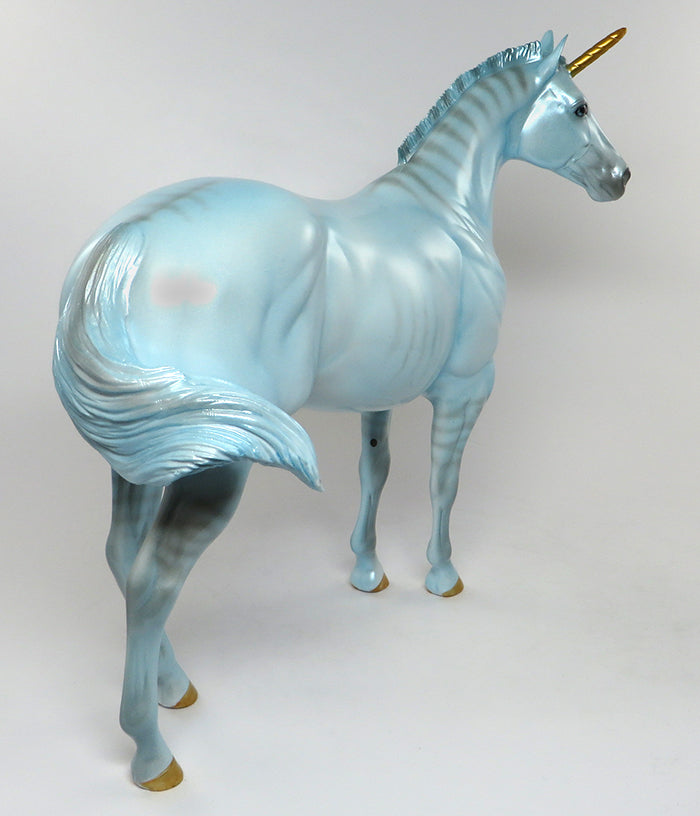 LIOCORNO-OOAK BLUE ZEBRIOD ISH MODEL HORSE EQ 2016 7/28