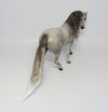 LITTLE TOKYO-LE-9 DAPPLE GREY LONG TAIL AND LONG MANE PONY EQ 2017