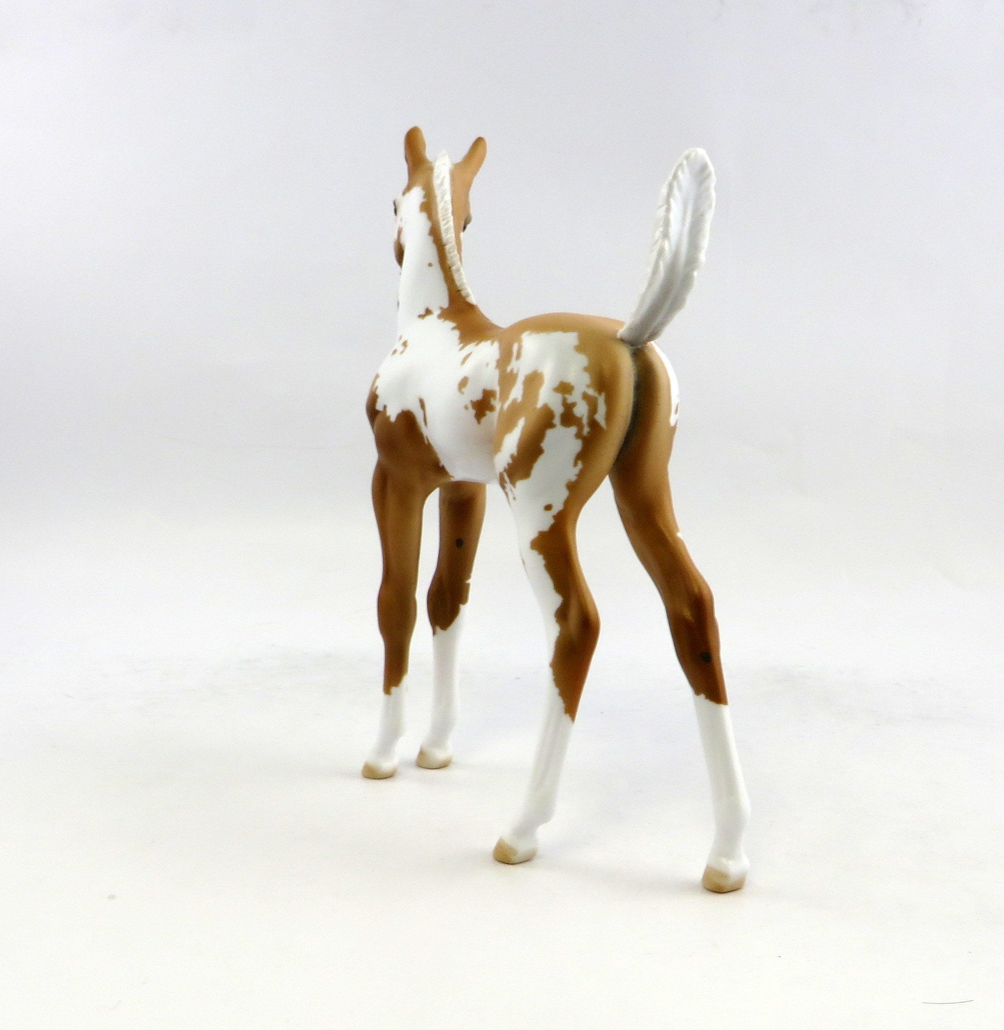 LITTLE NUGGET-OOAK PALOMINO PAINT FOAL MODEL HORSE 12/28