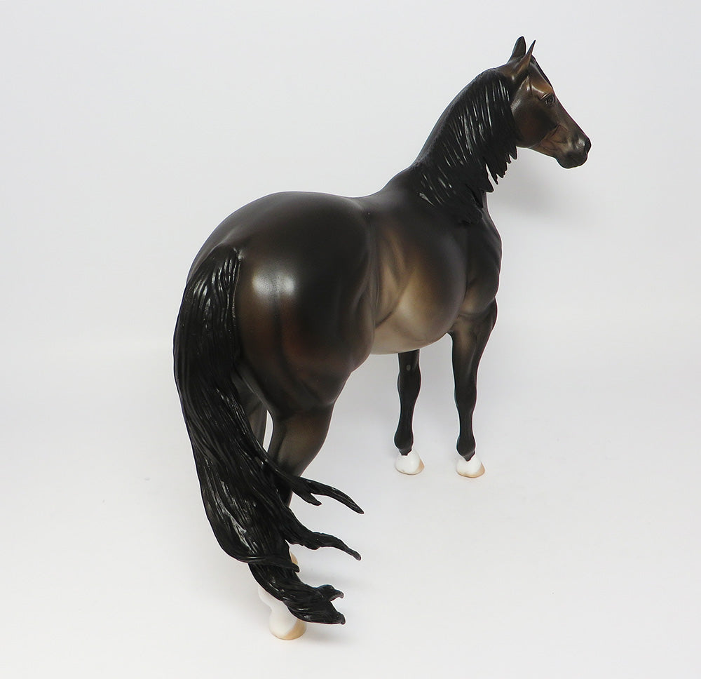 MACHINE GUN KELLY-OOAK SOOTY BUCKSIN ISH MODEL HORSE EQ 2017