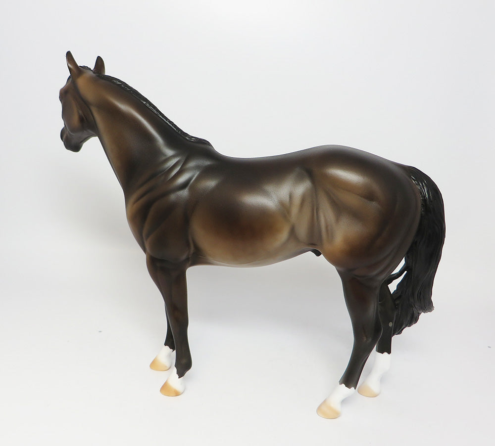 MACHINE GUN KELLY-OOAK SOOTY BUCKSIN ISH MODEL HORSE EQ 2017