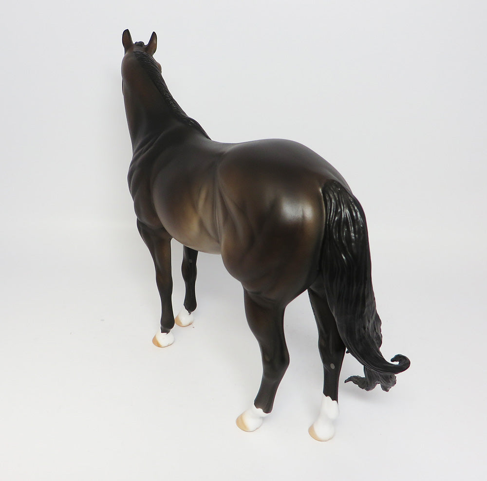 MACHINE GUN KELLY-OOAK SOOTY BUCKSIN ISH MODEL HORSE EQ 2017