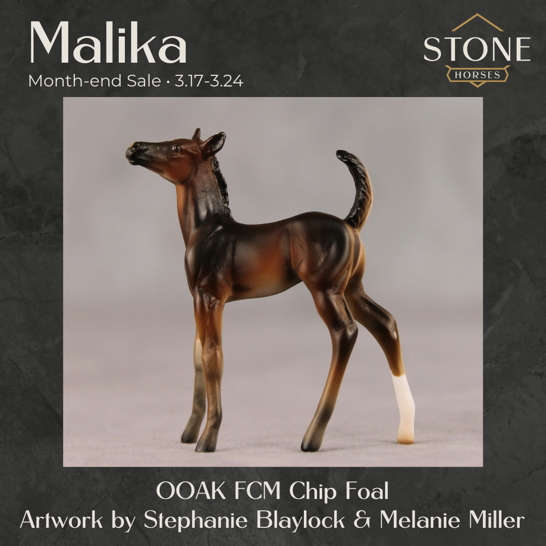 Malika OOAK FCM Chip Foal by Stephanie Blaylock SS0326