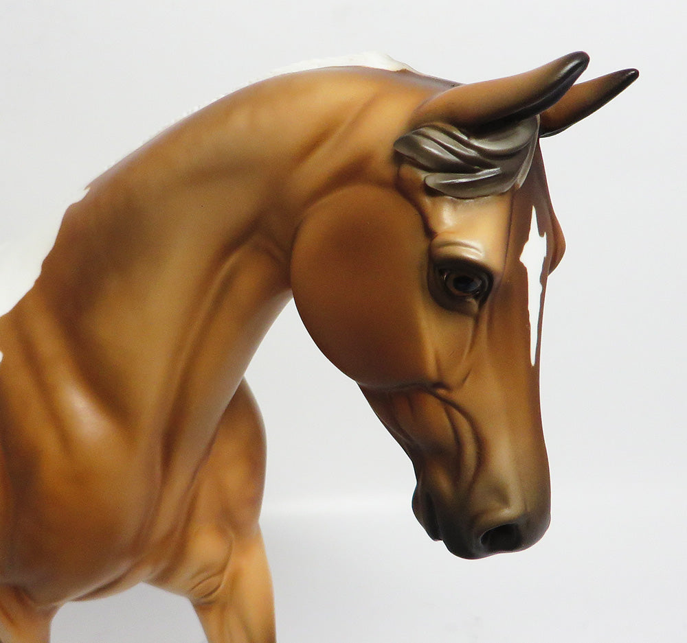 MILES OF MEMORIES-OOAK DAPPLE BUCKSKIN PALOUSE MODEL HORSE 05/04/17