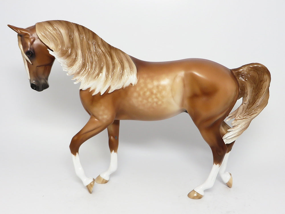 MILLENIUM PARK-OOAK STAR DAPPLE CHESTNUT THOROUGHBRED MODEL HORSE EQ 2017