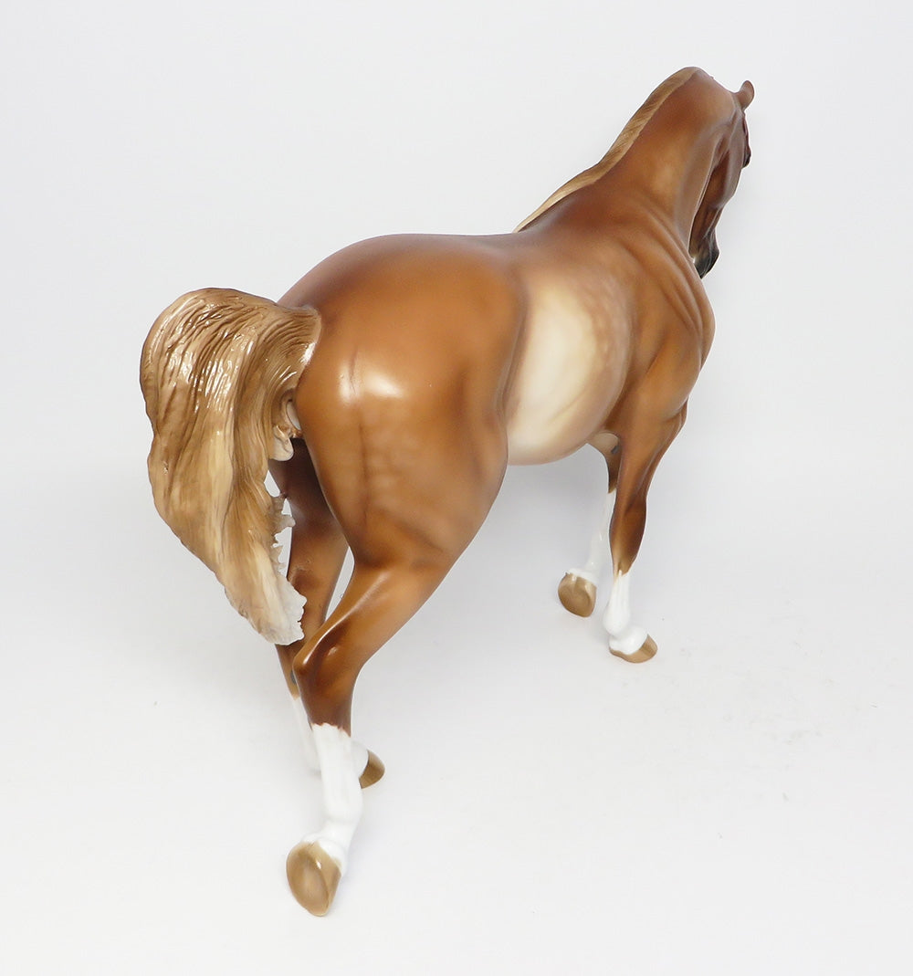 MILLENIUM PARK-OOAK STAR DAPPLE CHESTNUT THOROUGHBRED MODEL HORSE EQ 2017