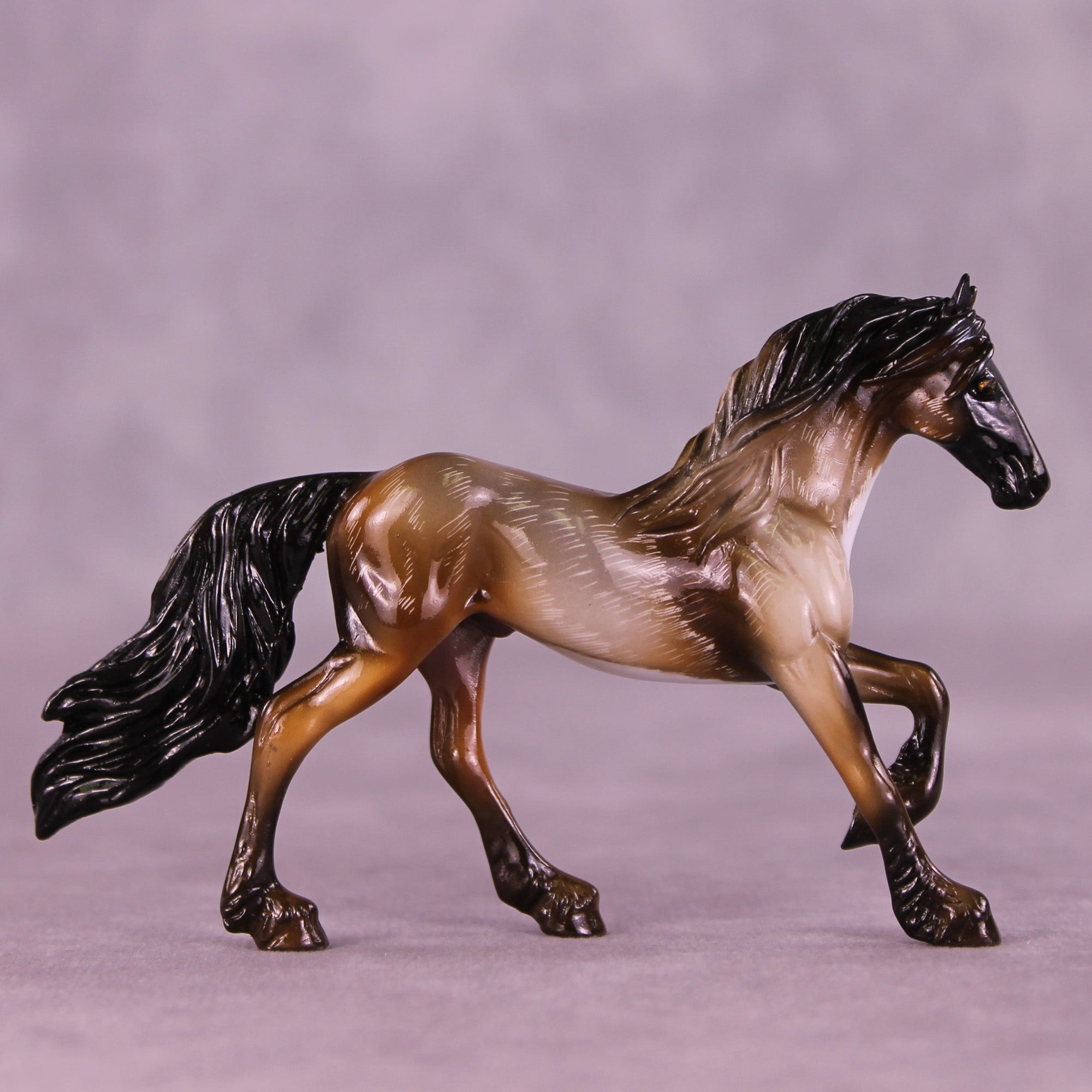 Milo OOAK Chip Friesian by Kike (Enrique) Duarte MS25