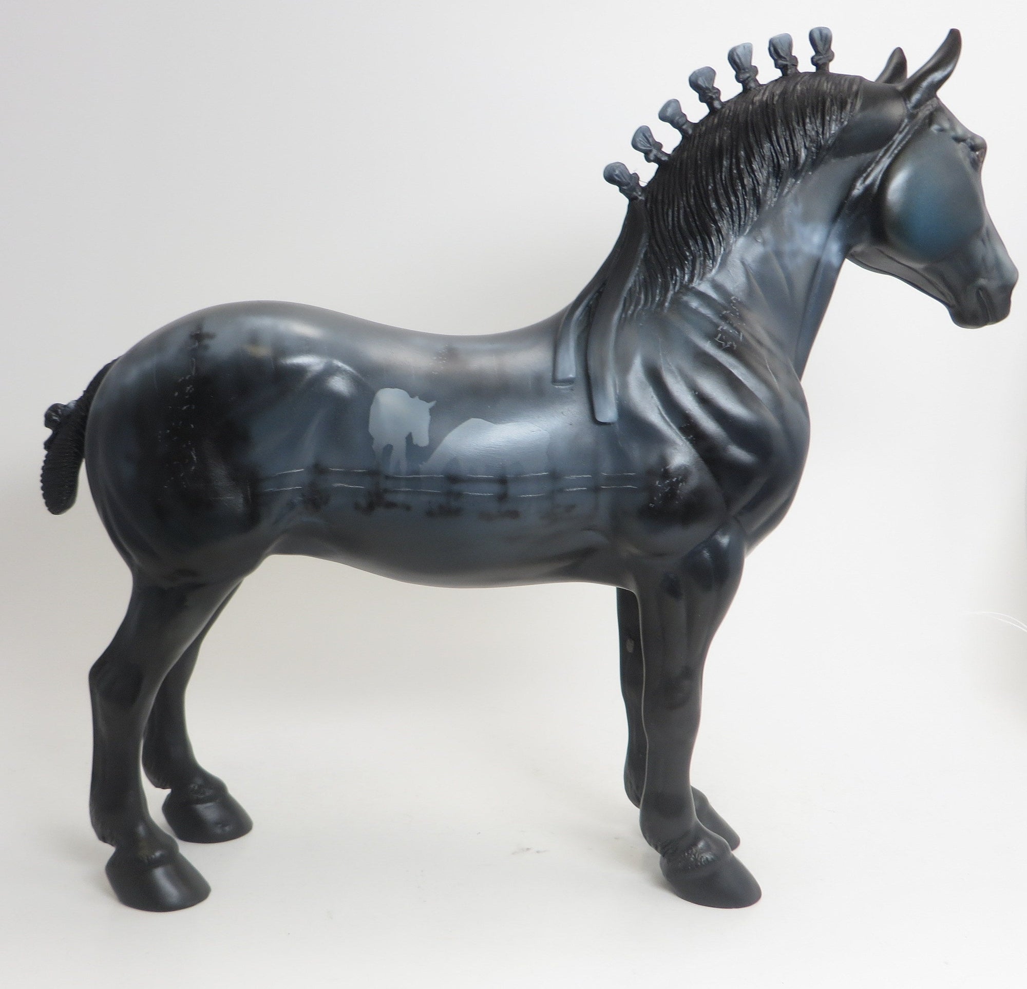 MOONLIGHT SILHOUETTE - OOAK Black Halloween Standing Drafter - 9/4