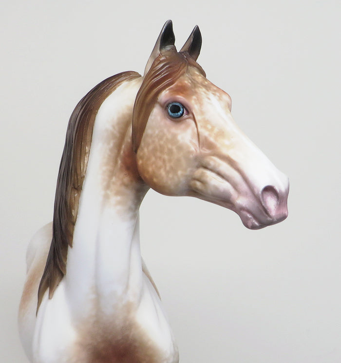 ANGELFIRE - OOAK CHESTNUT LACY APPALOOSA MORGAN MODEL HORSE by AL - 1/28