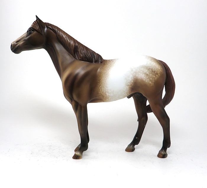 WILD THING - OOAK CHESTNUT ROAN APPALOOSA MODEL HORSE - 10/30