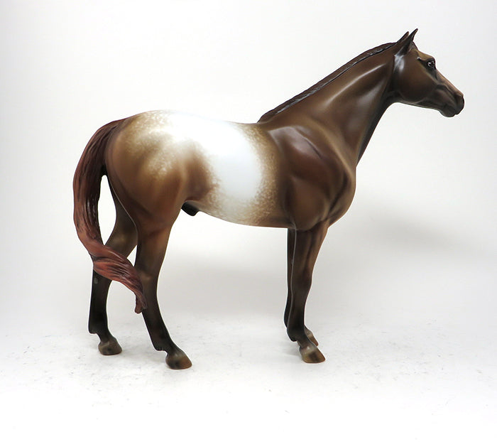 WILD THING - OOAK CHESTNUT ROAN APPALOOSA MODEL HORSE - 10/30