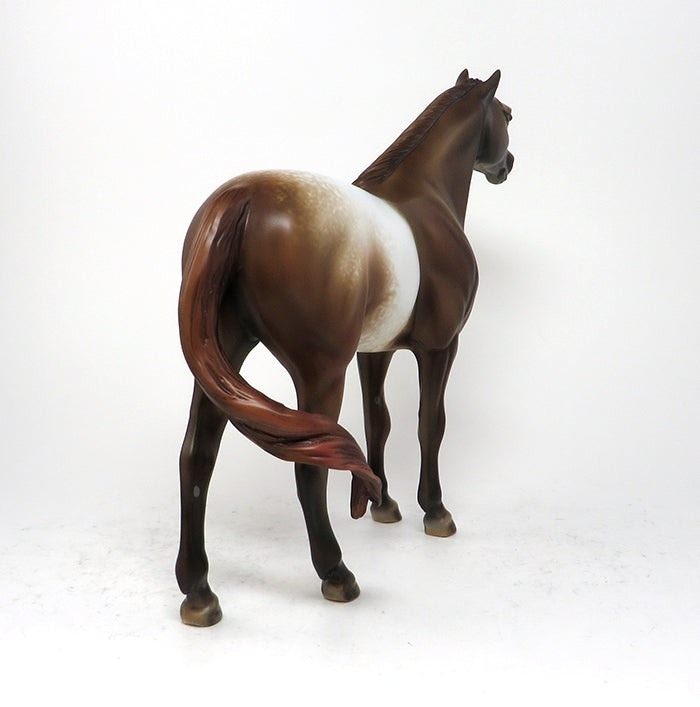 WILD THING - OOAK CHESTNUT ROAN APPALOOSA MODEL HORSE - 10/30